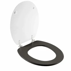 douceur d'intu017drieur Abattant WC bois (37 x 46 cm) Cocoty Noir