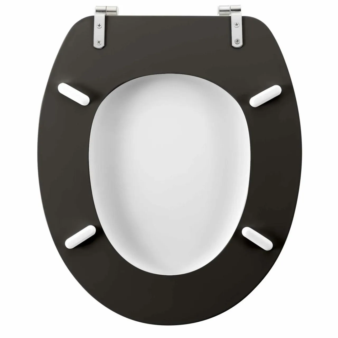 douceur d'intu017drieur Abattant WC bois (37 x 46 cm) Cocoty Noir