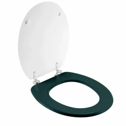 douceur d'intu017drieur Abattant WC bois (37 x 46 cm) Ginkoblue Bleu Discount