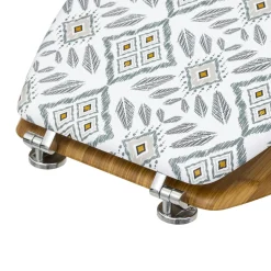 ATMOSPHERA Abattant WC bois (36 x 42,5 cm) Hapache Multicolore Blanc Best