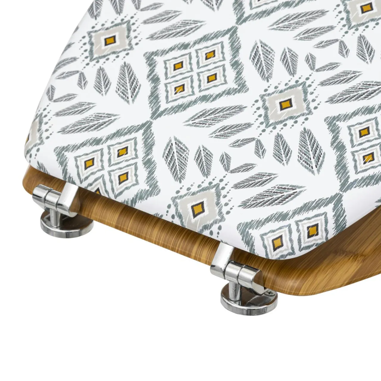 ATMOSPHERA Abattant WC bois (36 x 42,5 cm) Hapache Multicolore Blanc Best