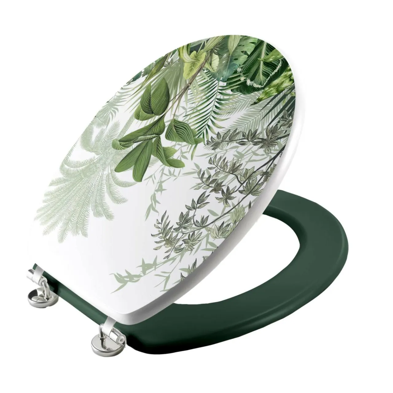 douceur d'intu017drieur Abattant WC bois (37 x 46 cm) Vagabonde Vert Hot