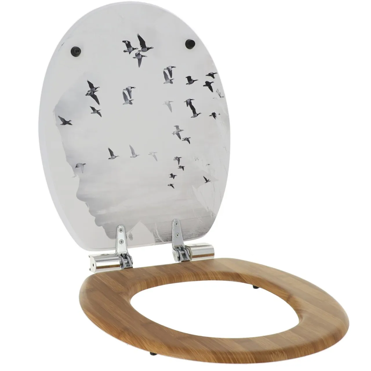 TENDANCE Abattant WC frein de chute 18 pouces MDF Envole Blanc Clearance
