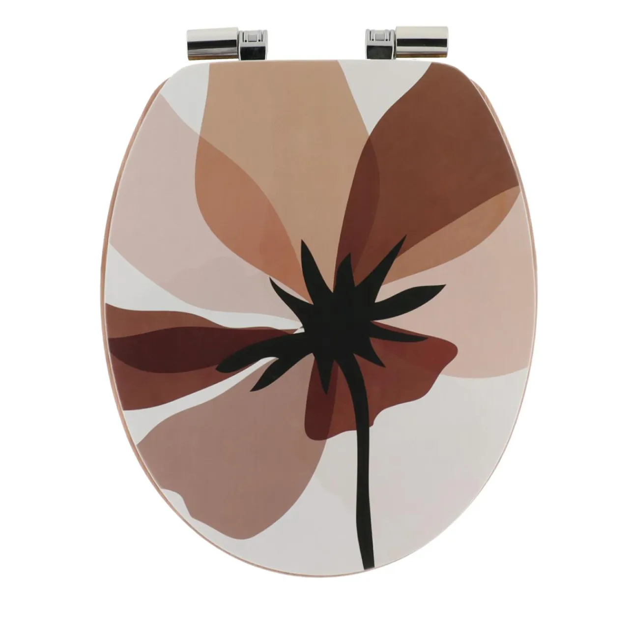 TENDANCE Abattant WC frein de chute 18 pouces MDF Natural Simplicity Multicolore
