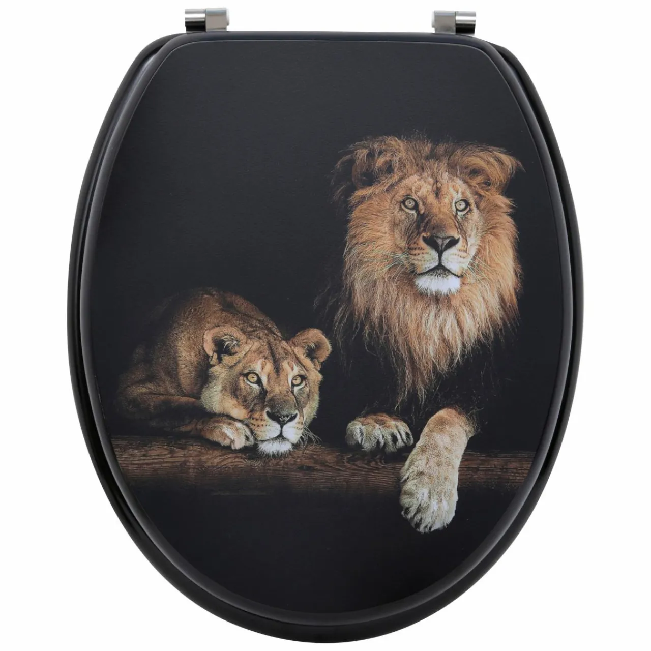 TENDANCE Abattant WC 18 pouces Africa Noir