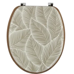 TENDANCE Abattant WC 18 pouces façon bois acacia Rustique Mimétisme Marron Sale