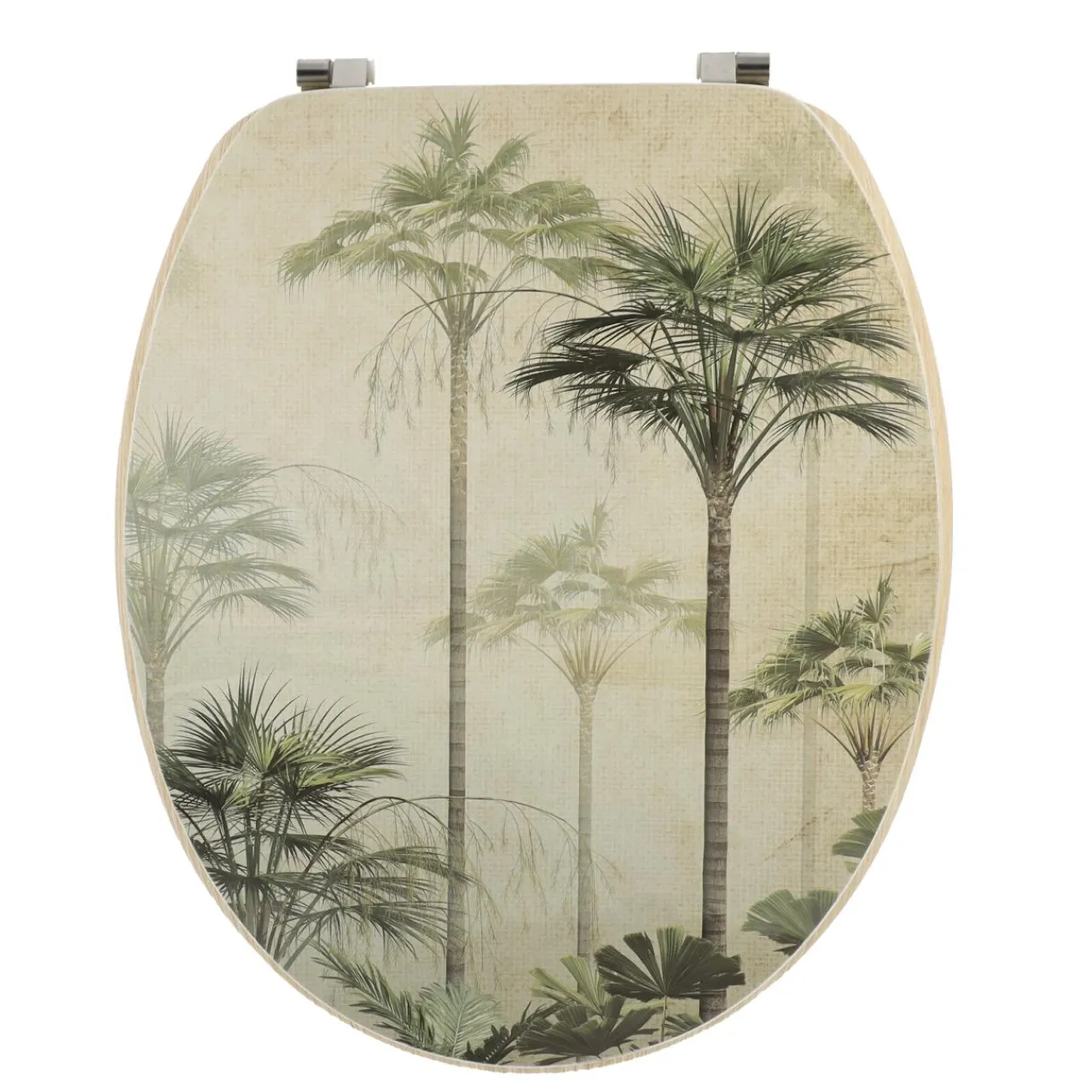 TENDANCE Abattant WC 18 pouces façon bois Palmiers Florida Vert Sale