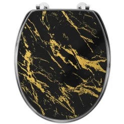 douceur d'intu017drieur Abattant WC 18 pouces MDF effet marbre Aquamarbre Noir Online