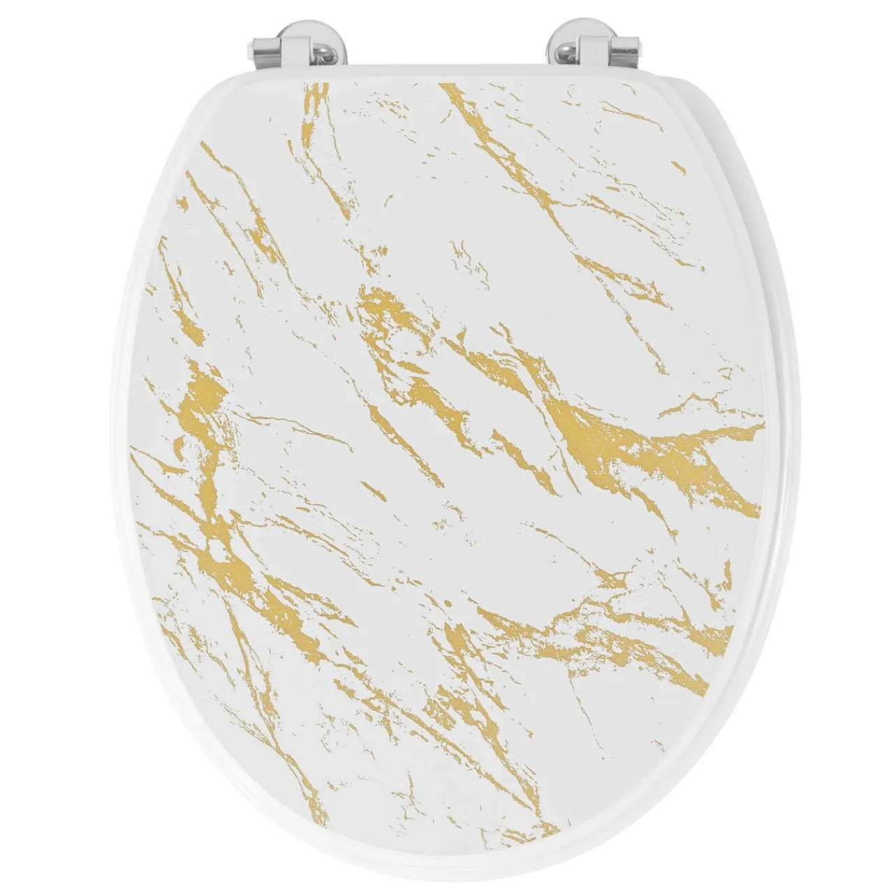 douceur d'intu017drieur Abattant WC 18 pouces MDF effet marbre Aquamarbre Blanc Online