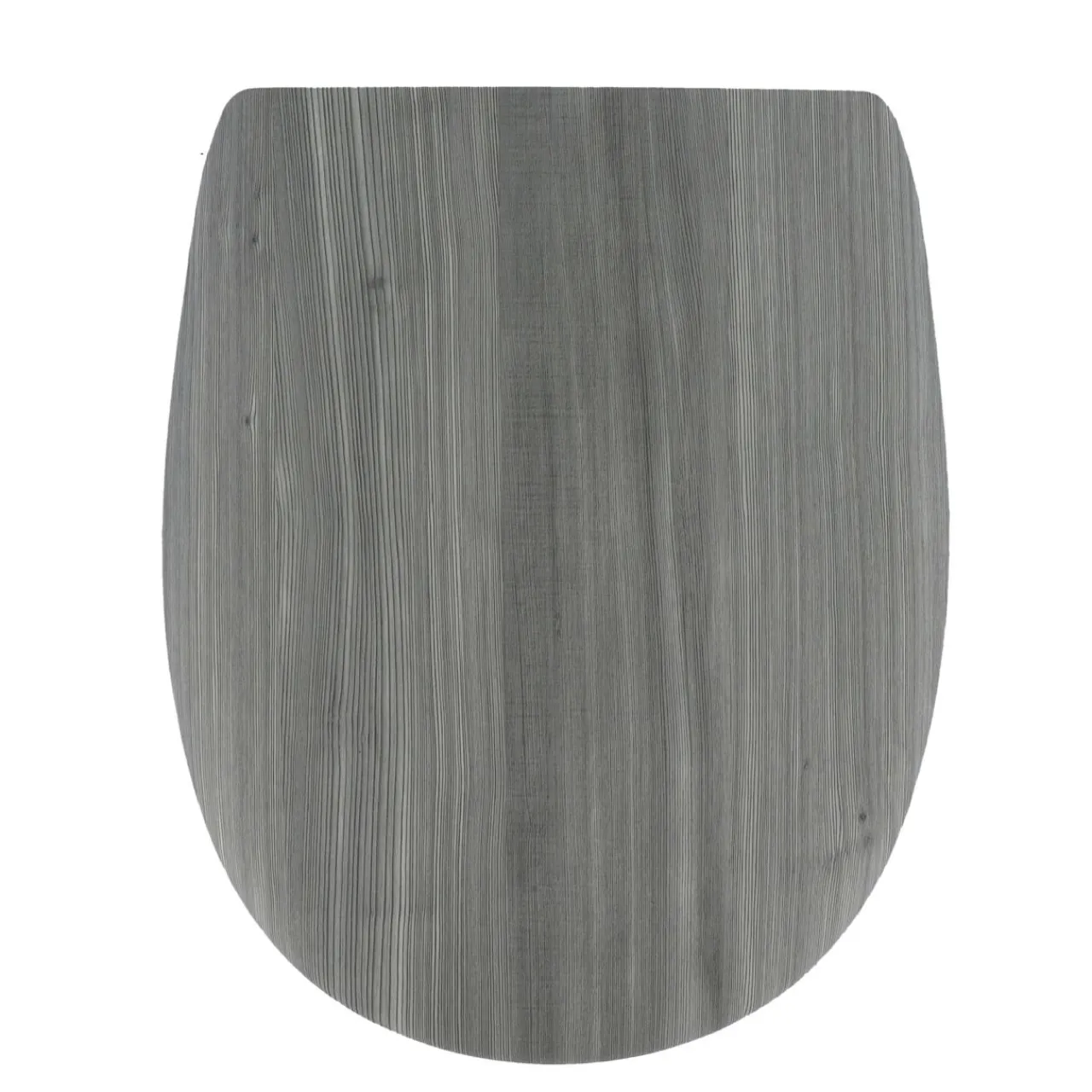 TENDANCE Abattant WC 18 pouces MDF Façon Lambris Gris Discount