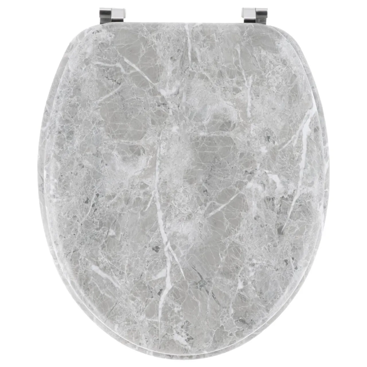 TENDANCE Abattant WC 18 pouces MDF Façon Marbre Gris Outlet