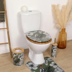 TENDANCE Abattant WC 18 pouces MDF Jungle Fever Vert kaki Sale