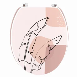 TENDANCE Abattant WC 18 pouces MDF Pluma Rose Best