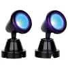 LEMAX Accessoire lumineux (H3,5 cm) Lot de 2 spots Projecteurs lumière bleue Online