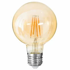 ATMOSPHERA Ampoule lumineuse diamètre 10 cm Globe Ambré Ambre