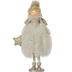 KAEMINGK Ange de Noël debout (H43 cm) Etoile scandinave Dée Or New