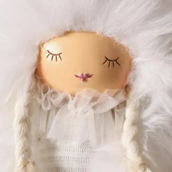 KAEMINGK Ange de Noël jambes souples (H53 cm) Demoiselle d'Hiver Blanc Sale