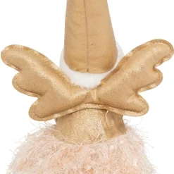 JJA Ange de Noël lumineux à piles (H48 cm) Fée clair de lune assise Dée Or Discount