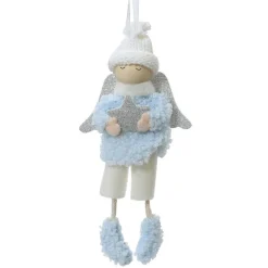 KAEMINGK Ange à suspendre (H16 cm) Petit Garçon étoilé Bleu Best