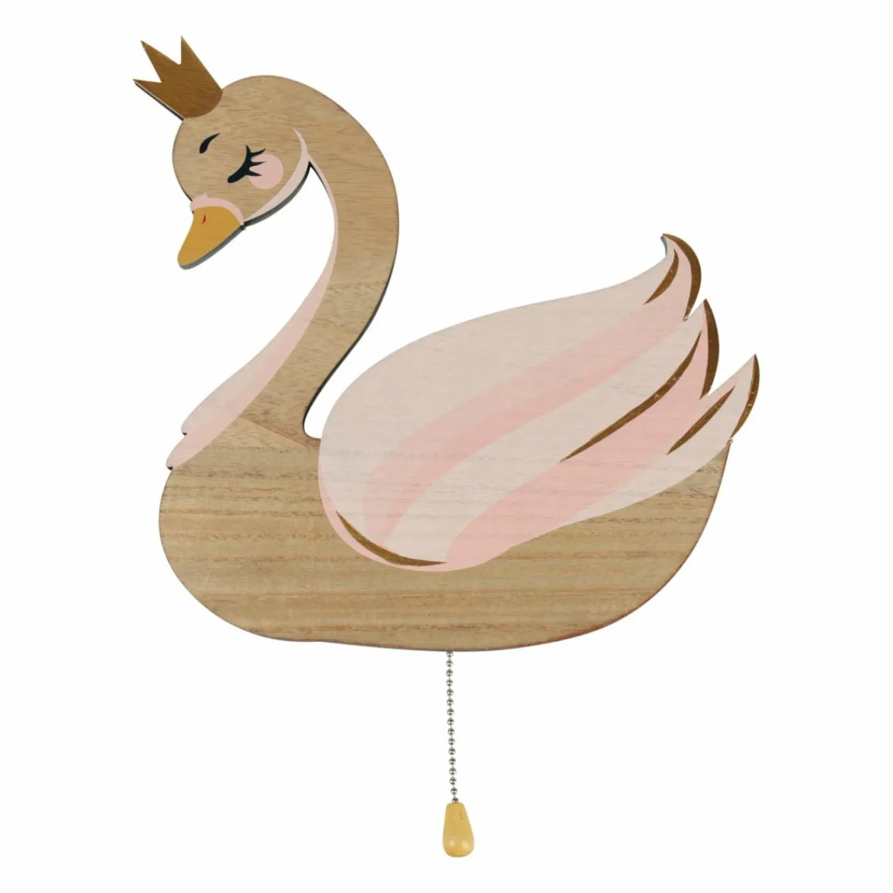 OSTARIA Applique murale bois Cygne Rose Sale