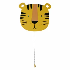 OSTARIA Applique murale enfant bois (25 x 24 cm) Tigre Orange Discount