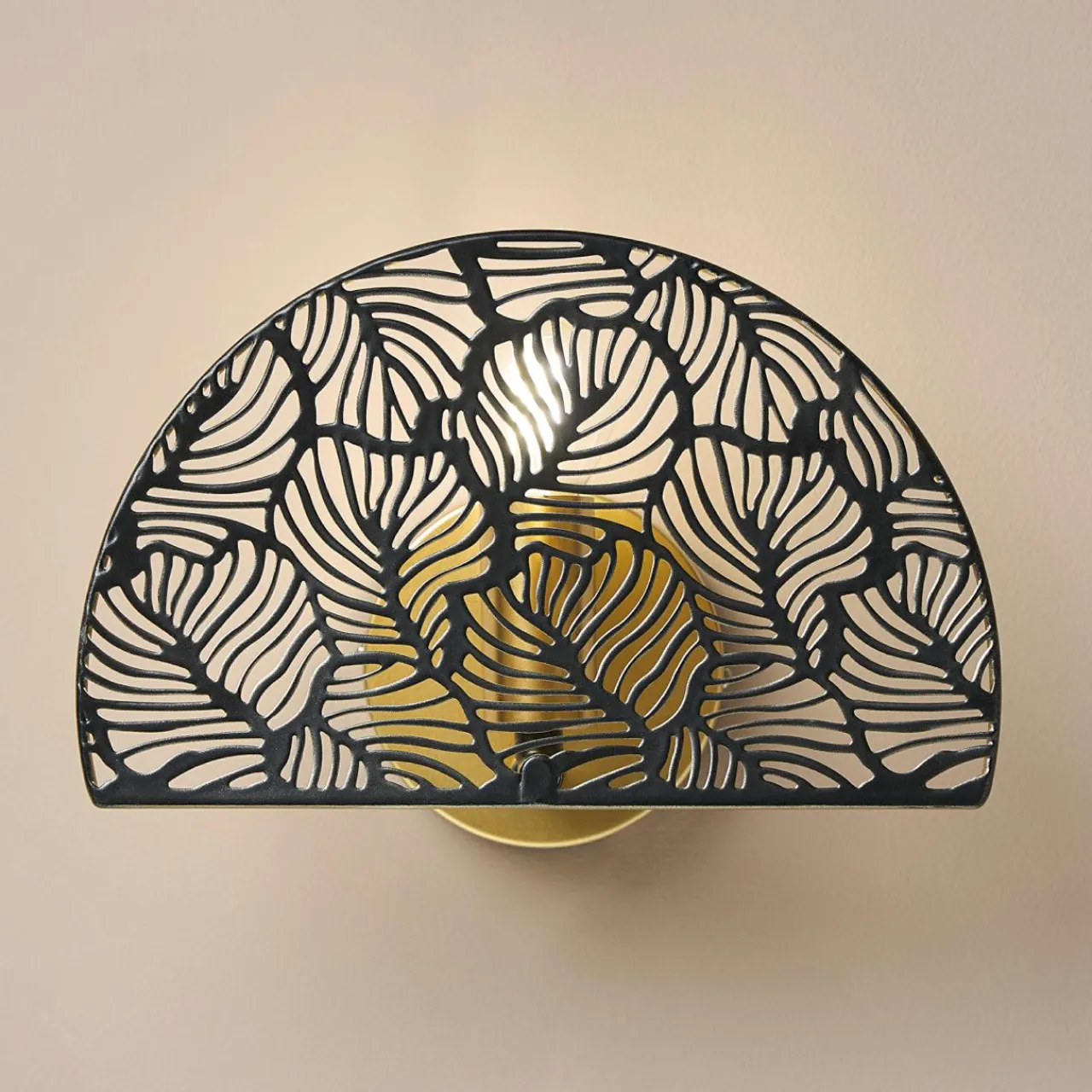 OSTARIA Applique murale métal (24 x 15,5 cm) Calathea e Noir Outlet