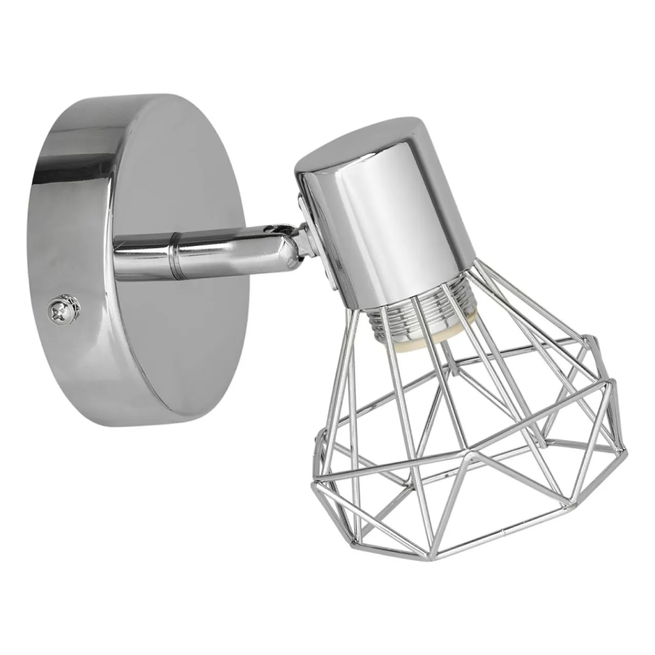 OSTARIA Applique murale orientable métal (13 x 13,5 cm) Diamond Argent Outlet