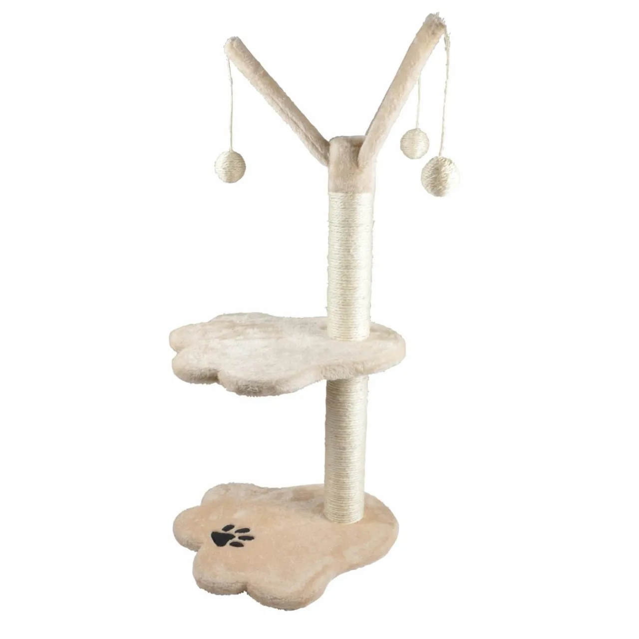 LOVE STORY Arbre à chat avec jouet Ecru New
