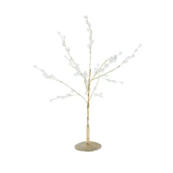 KAEMINGK Arbre de Noël à poser (H40 cm) Perles nacrées et paillettes Or Outlet