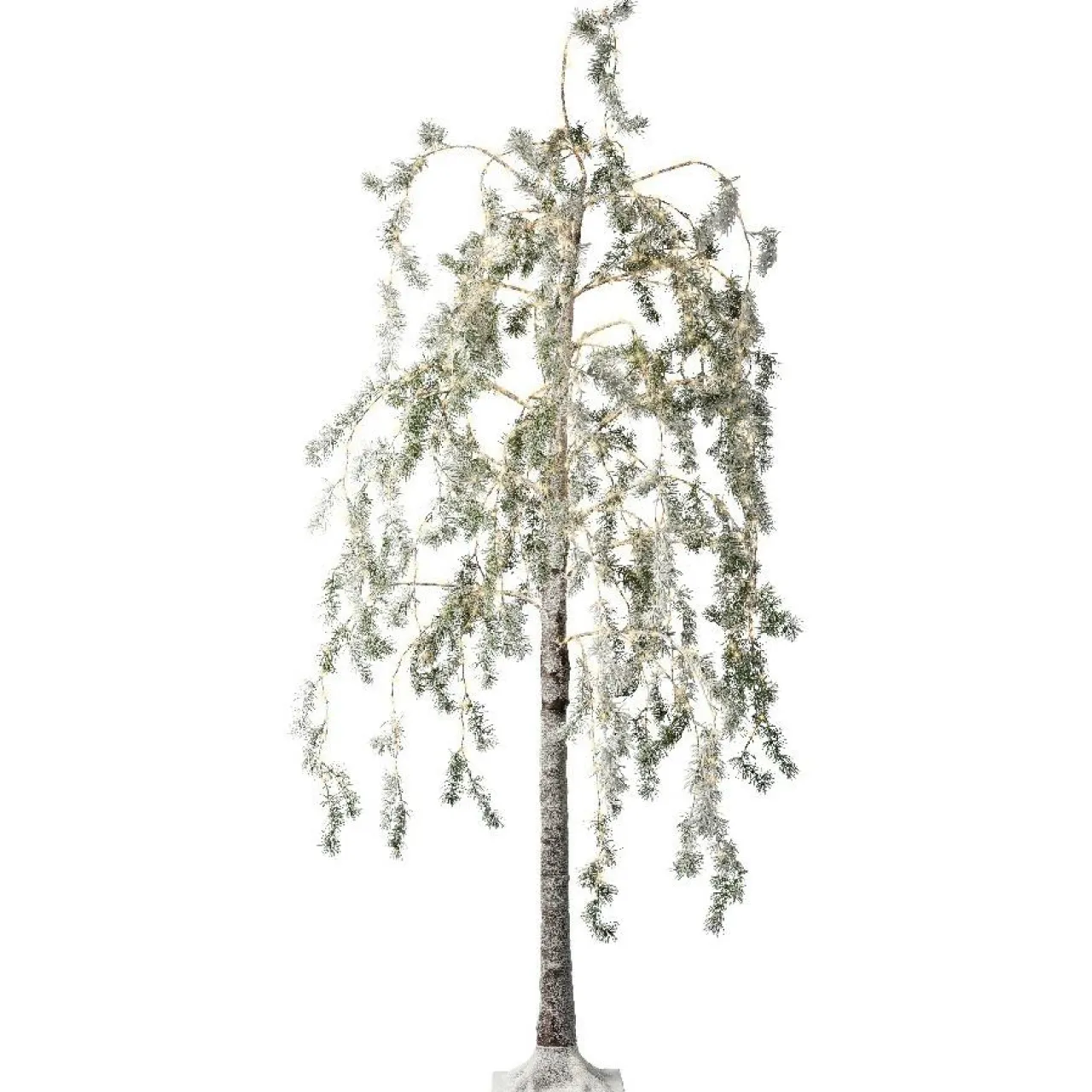 EMINZA Arbre lumineux 600 LED (H180 cm) Bouleau enneigé Blanc chaud Discount