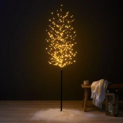 EMINZA Arbre lumineux 360 LED (H180 cm) Bouleau d'hiver Blanc Chaud doré Hot