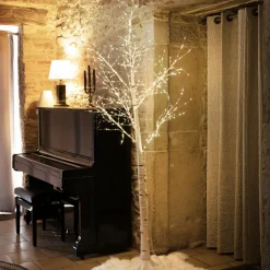 KAEMINGK Arbre lumineux 750 LED (H220 cm) Bouleau Lumina Blanc chaud Sale