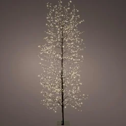KAEMINGK Arbre lumineux 1755 LED (H175 cm) Christmas Luxe et blanc chaud Noir Sale