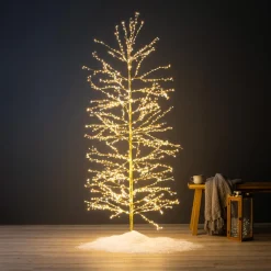 KAEMINGK Arbre lumineux 1755 LED (H180 cm) Christmas Luxe et blanc chaud Or Best