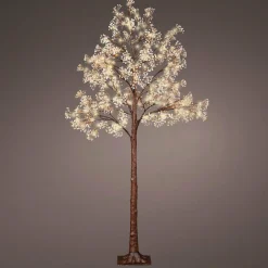 EMINZA Arbre lumineux 180 LED (H180 cm) Gypsophile givré Blanc chaud Discount