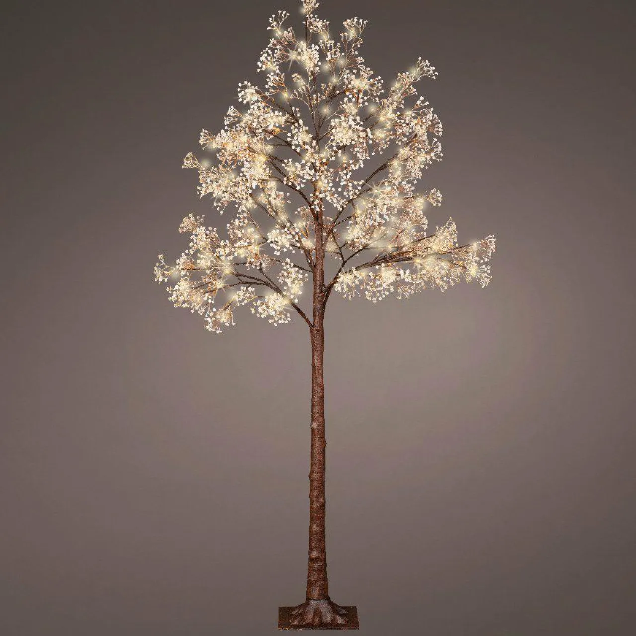 EMINZA Arbre lumineux 180 LED (H180 cm) Gypsophile givré Blanc chaud Discount