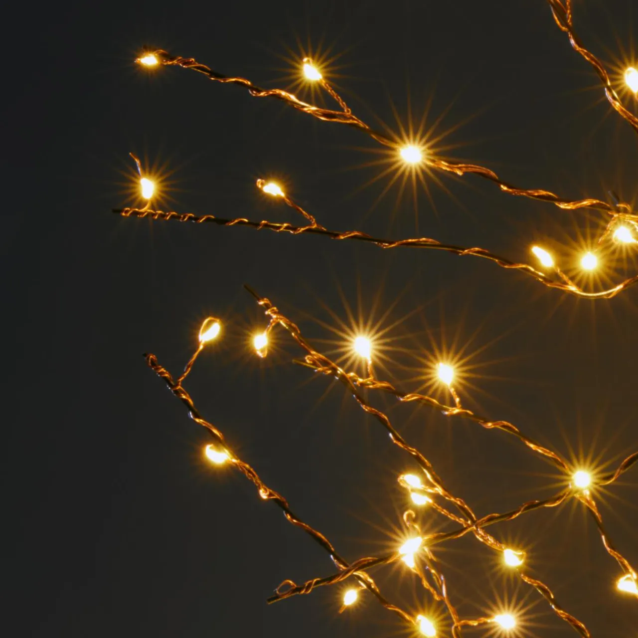 EMINZA Arbre lumineux 360 LED (H180 cm) Sapin d'hiver Blanc Chaud doré