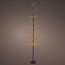 EMINZA Arbre lumineux 360 LED (H180 cm) Sapin d'hiver Blanc Chaud doré