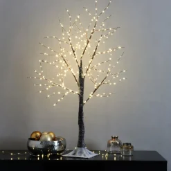 KAEMINGK Arbre lumineux 300 Micro LED (H100 cm) Bouleau Cayden Blanc chaud Online