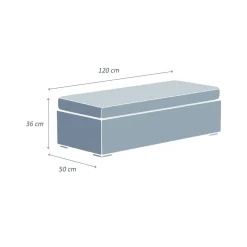MOBELLIA Banquette en résine tressée 2 places Palma Gris et anthracite Tressé Gris - Anthracite