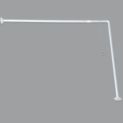 TENDANCE Barre d'angle pour baignoire extensible Blanc