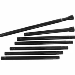 TENDANCE Barre de rideau de douche autobloquante (de 105 à 250 cm) Noir Best