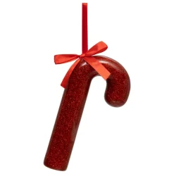 FEERIC LIGHTS Baton de sucre d'orge à suspendre (H15 cm) Christmas chic Rouge Hot