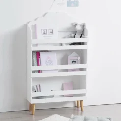 ATMOSPHERA Bibliothèque enfant bois (H100 cm) Nuage he Blanc