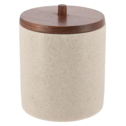 TENDANCE Boite à coton bois Acacia Naturel Beige Online