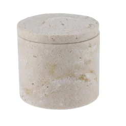 TENDANCE Boite à coton Travertin Naturel Beige Online