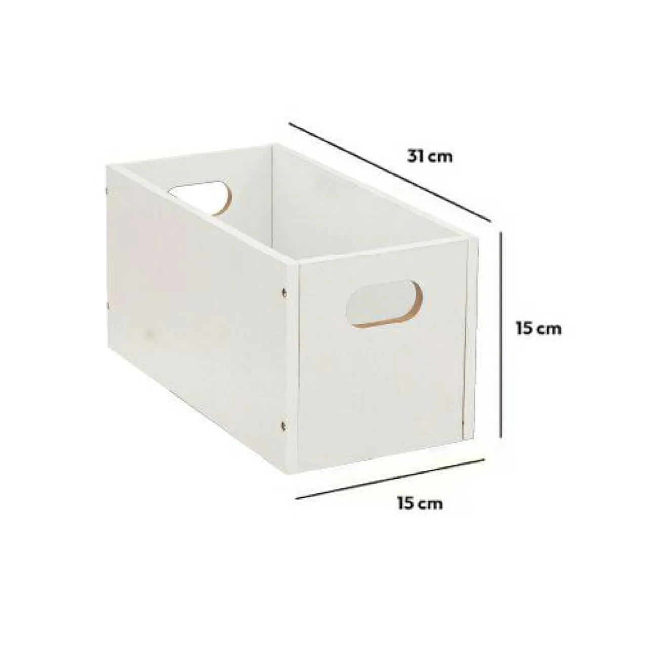5 Five Simply Smart Boite de rangement (15 x 31 x 15 cm) Mano Blanc New