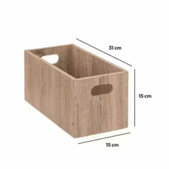 5 Five Simply Smart Boite de rangement (15 x 31 x 15 cm) Mano bois Naturel Sale