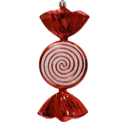KAEMINGK Bonbon à suspendre (H18 cm) Hélice pailleté Rouge Best
