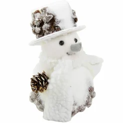 Feeric Lights & Christmas Bonhomme de neige déco (H18 cm) Claudio enneigé Blanc Outlet